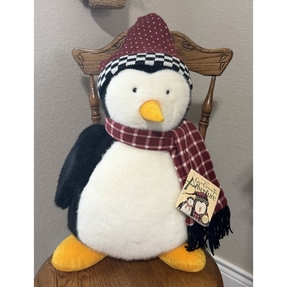 Debbie Mumm Hugsy Mummford's Penguin 18'' Plush Christmas Tree Adventure Stuffed